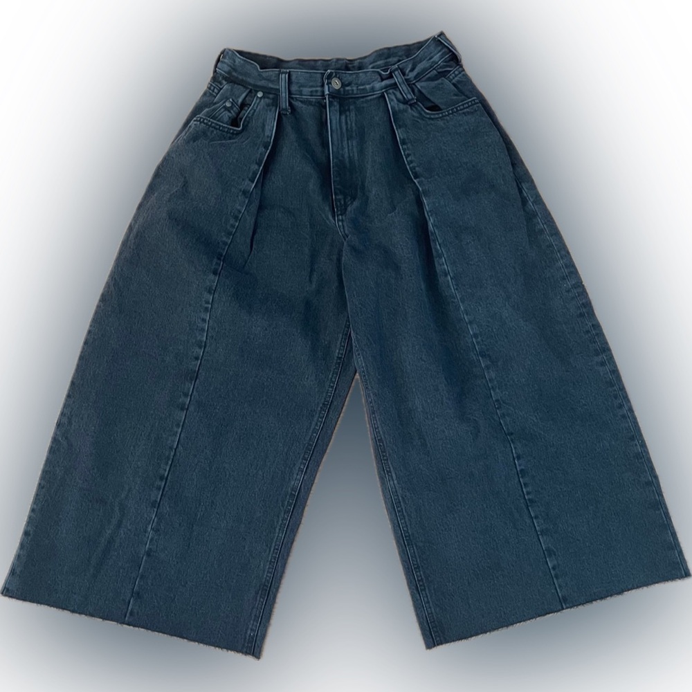 NWOT Black Wide-Leg Denim Jean